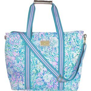 Picnic and Beach Cooler, Shoulder Strap and Zippered Top